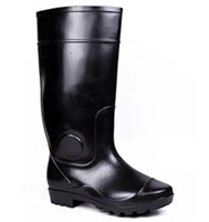 Hillson Black Plain Toe Gumboot Century 201 Size 11