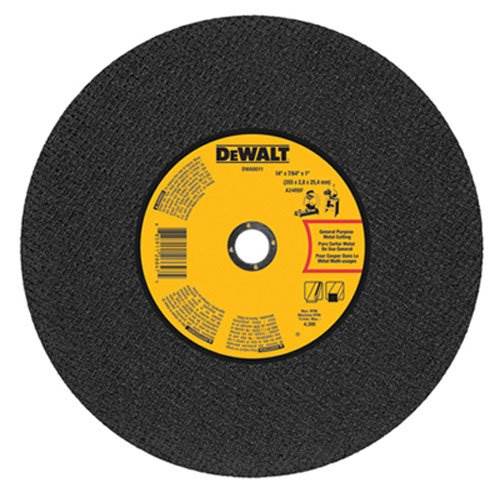 DEWALT DWA8011 Chop Saw Wheel 14-Inch X 7m2g64-Inch X 1-Inch