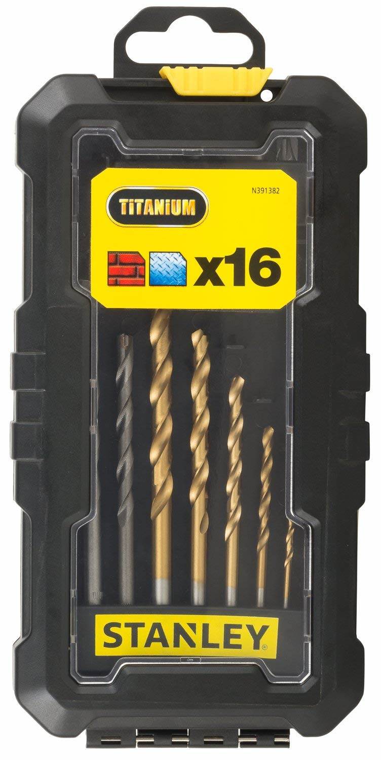 Stanley STA7221-XJ Drilling and Screw Driving Set, 16 Pieces