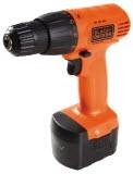 Black m10g Decker CD121K50 12-Volt Cordless Drillm2gDriver with Keyless Chuck and 50 Accessories Kit