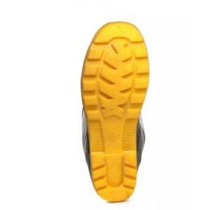 Hillson Black and Yellow Plain 15m1g Toe Gumboot Century 202 Size 10