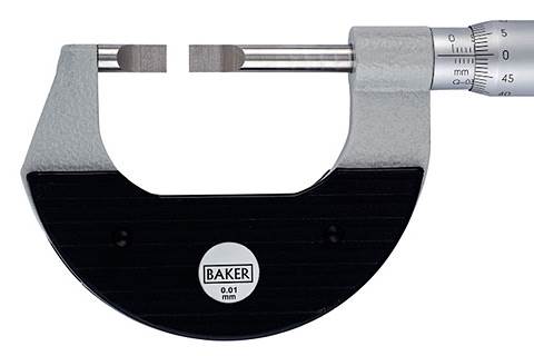 BAKER  0 - 25 MM blade Type 2 x 5 MMm4gDia x Lengthm5gNon rotating Micrometer MMC25-NB