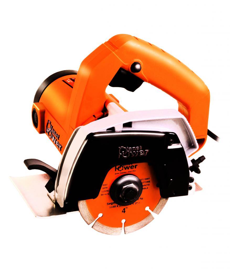 Planet Power EC4 Premium Orange 10mm 1200w Cutter With 4m1g Marble Cutting  Blade