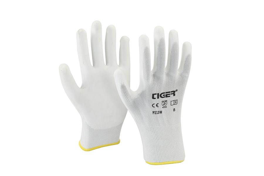 Mallcom P213W White PU glove