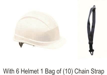 Mallcom White Diamond I helmet with chin straps