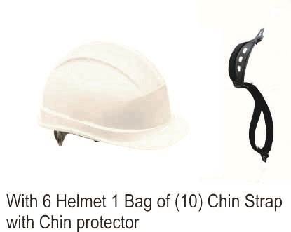 Mallcom White Diamond I helmet chin straps with chin protectors