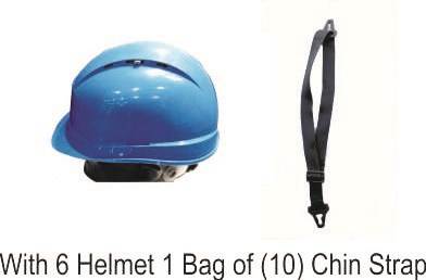 Mallcom Blue Diamond XI helmet with chin straps