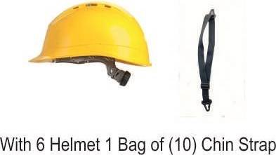 Mallcom Yellow Diamond XIII helmet with chin straps