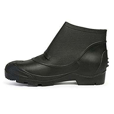 Hillson No Risk Black Ankle High Steel Toe Gumboot Size 10