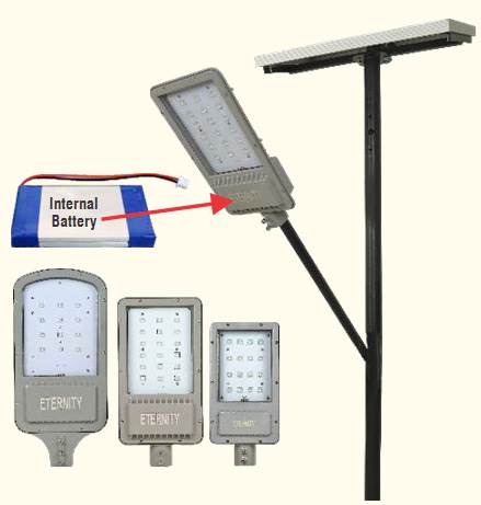 Intergrated 15 watt Solar LED Street Light 50 wp, 2250 Lumen